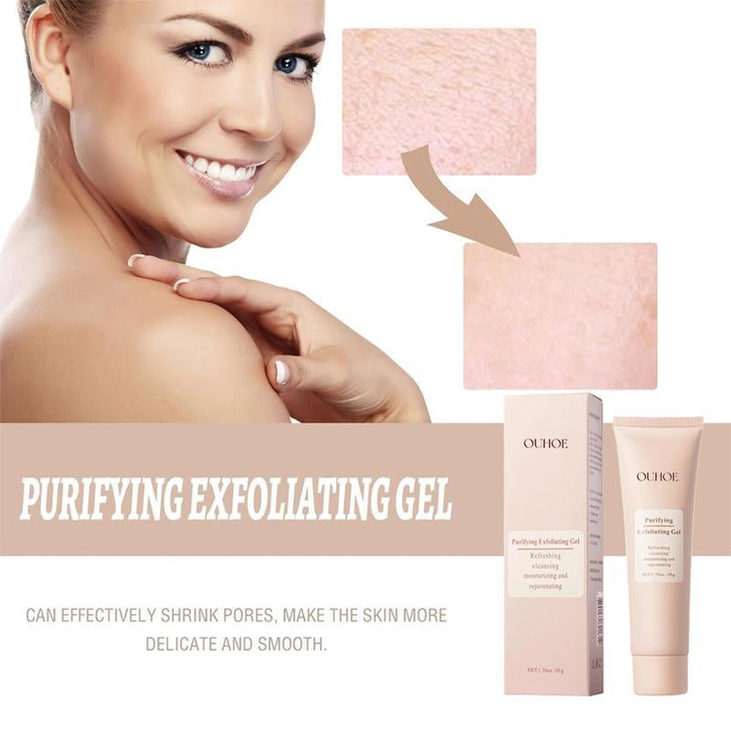 【B2】Exfoliating Gel , Facial Exfoliating Clean, Clean Pores Skincare Facial Scrub Gentle Hydrating Cleansing Cleanser