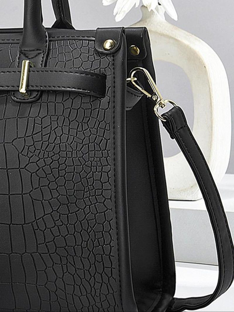Women'S Fashionable Handbag & Crossbody Bag & Wallet, Casual Versatile Large Capacity Shoulder Bag Set, Trendy All-Match Bag Set for Daily Use
