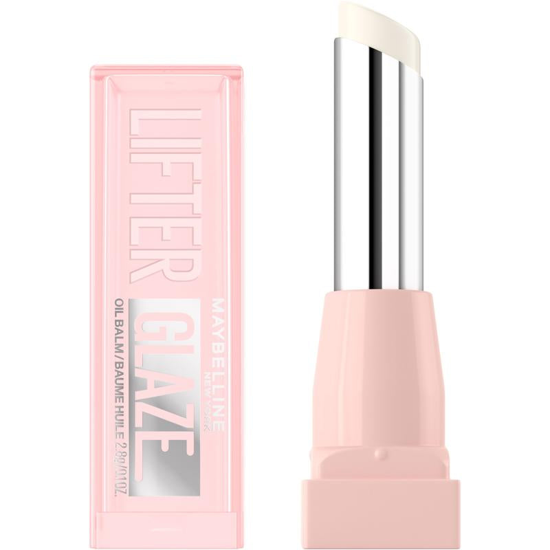 Lifter Glaze Oil Balm with Hyaluronic Acid and Hydrating Oil Blend, Lip Balm with 24Hrs of Smooth, Moisturizing Shine, Maybelline