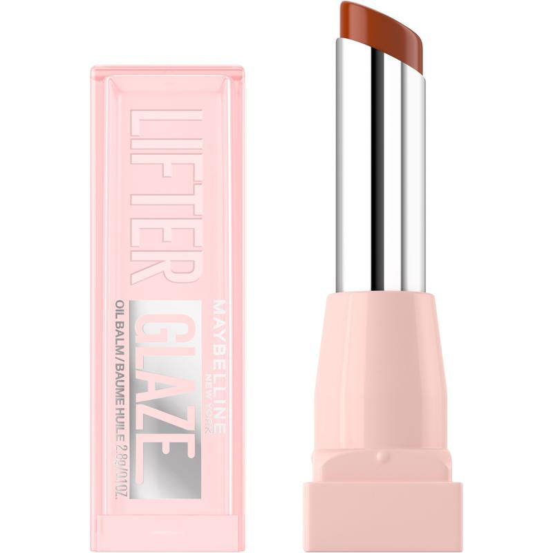 Lifter Glaze Oil Balm with Hyaluronic Acid and Hydrating Oil Blend, Lip Balm with 24Hrs of Smooth, Moisturizing Shine, Maybelline
