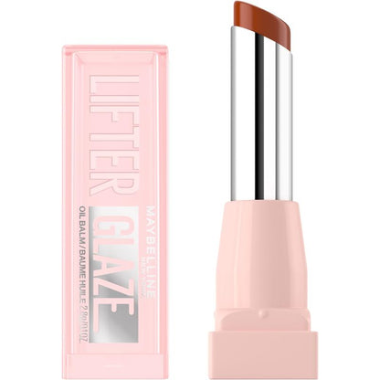 Lifter Glaze Oil Balm with Hyaluronic Acid and Hydrating Oil Blend, Lip Balm with 24Hrs of Smooth, Moisturizing Shine, Maybelline