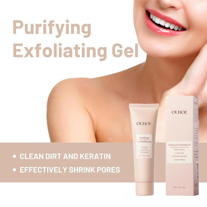 【B2】Exfoliating Gel , Facial Exfoliating Clean, Clean Pores Skincare Facial Scrub Gentle Hydrating Cleansing Cleanser