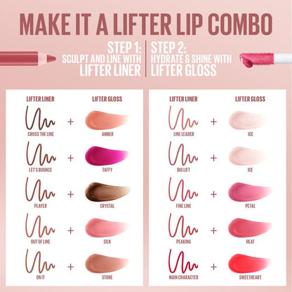Lifter Glaze Oil Balm with Hyaluronic Acid and Hydrating Oil Blend, Lip Balm with 24Hrs of Smooth, Moisturizing Shine, Maybelline