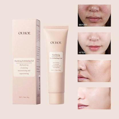 【B2】Exfoliating Gel , Facial Exfoliating Clean, Clean Pores Skincare Facial Scrub Gentle Hydrating Cleansing Cleanser