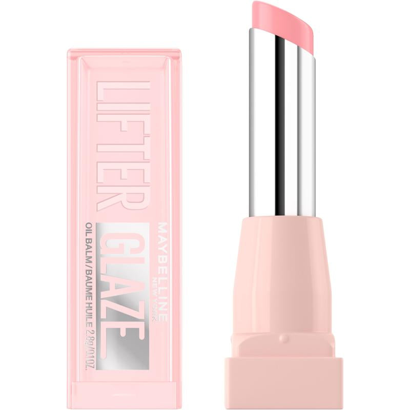 Lifter Glaze Oil Balm with Hyaluronic Acid and Hydrating Oil Blend, Lip Balm with 24Hrs of Smooth, Moisturizing Shine, Maybelline